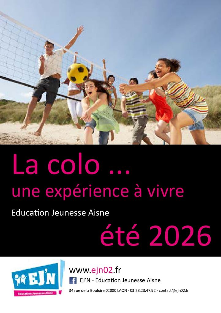 Séjour 2026 - Éducation Jeunesse Aisne
